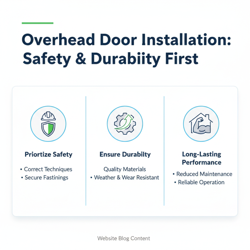 2026 Best Overhead Door Installation Tips and Techniques for Homeowners