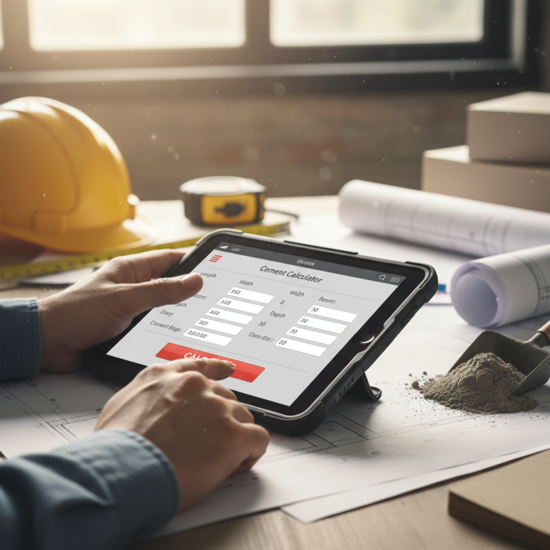 How to Use a Cement Calculator for Your Construction Projects?