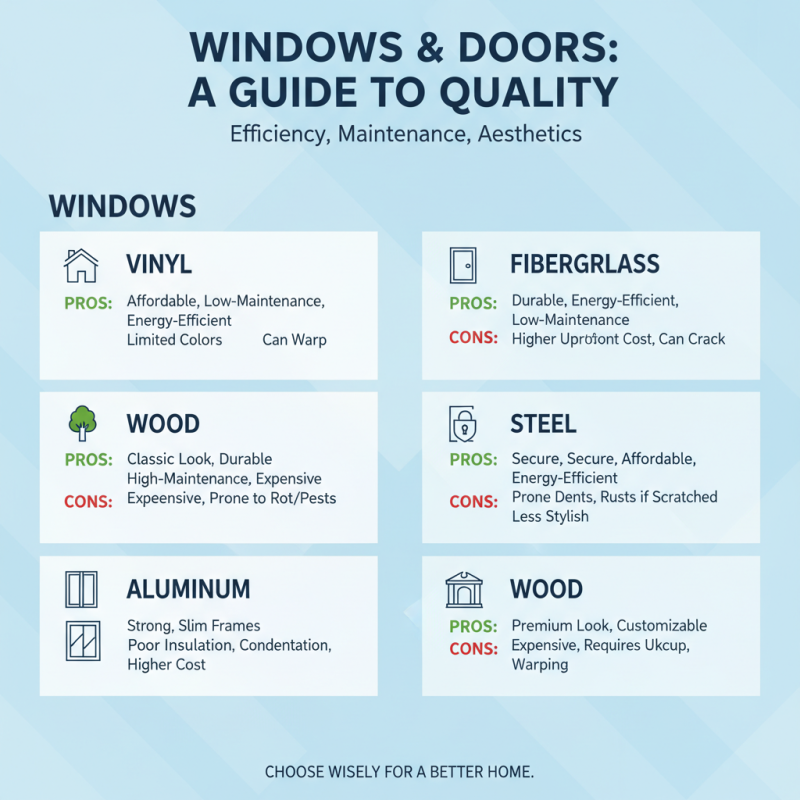 2026 How to Choose Quality Windows and Doors for Your Home?