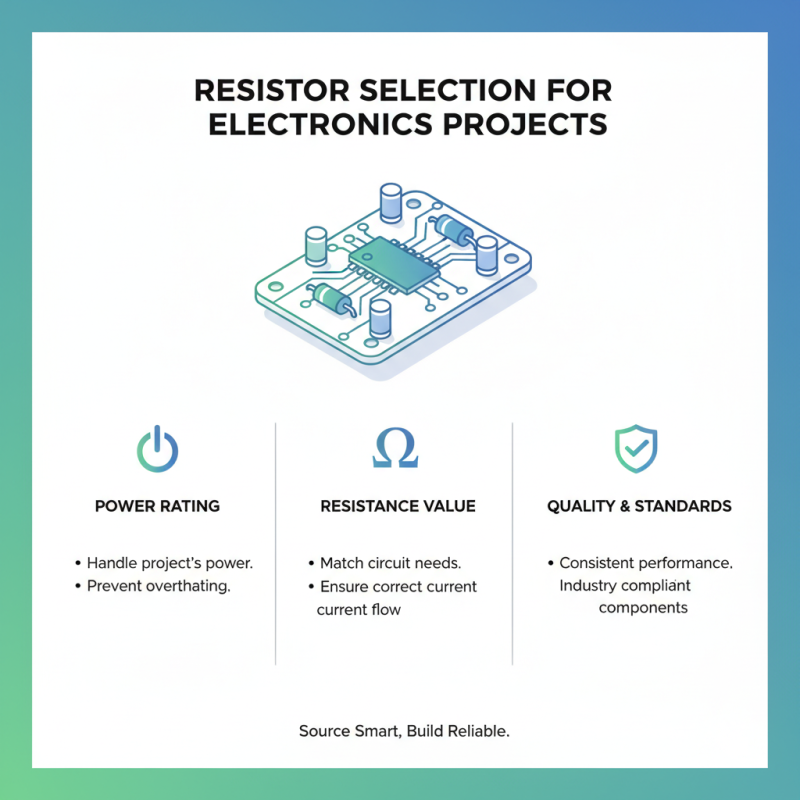 How to Choose Electronic Resistors for Your Projects?