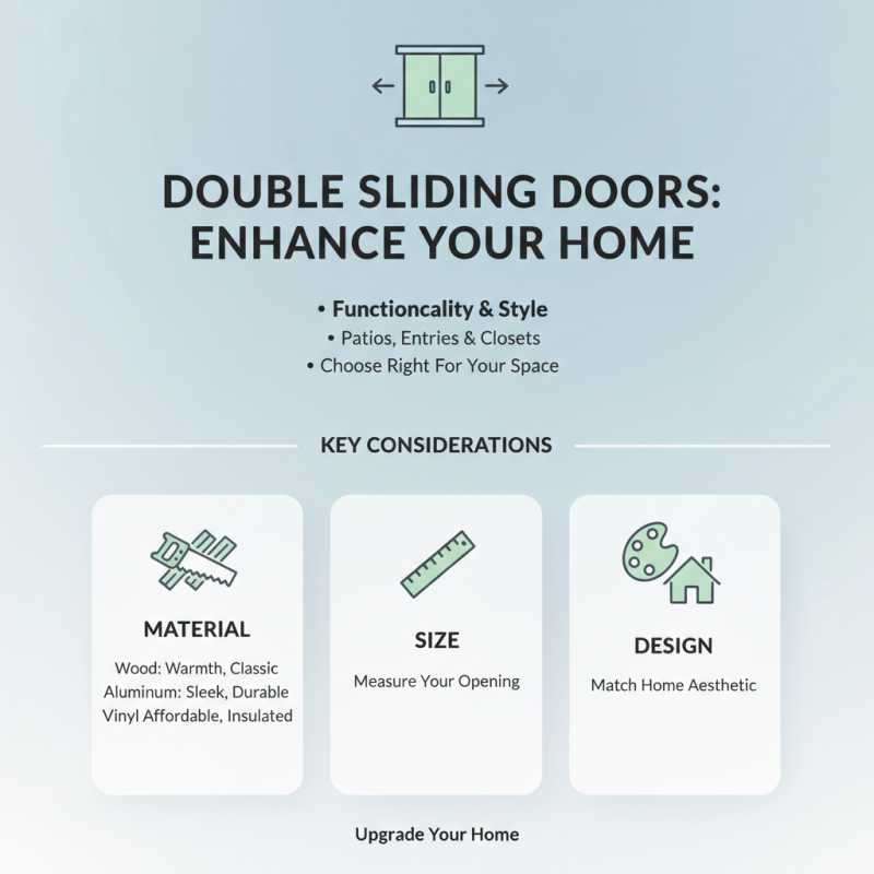 How to Choose the Right Double Sliding Door for Your Home?