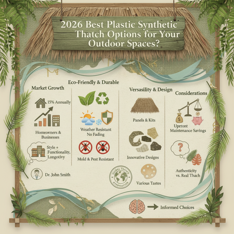 2026 Best Plastic Synthetic Thatch Options for Your Outdoor Spaces?