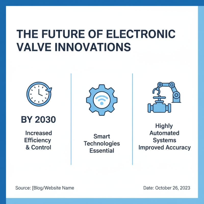2026 Top Electronic Valve Innovations Changing the Industry?