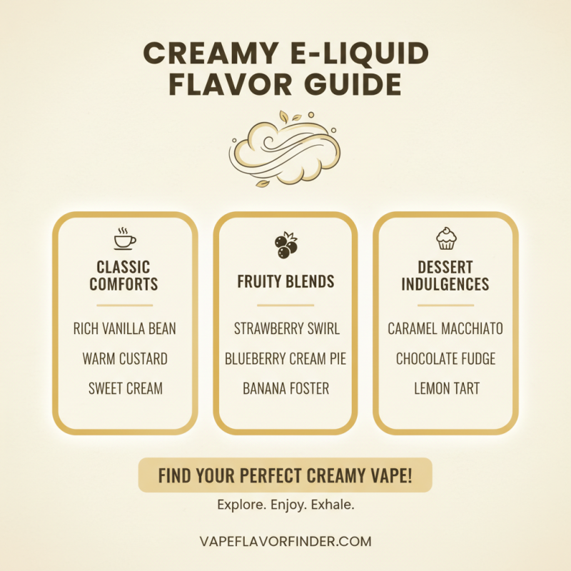 How to Choose the Best Creamy E-Liquid for Your Vaping Experience?