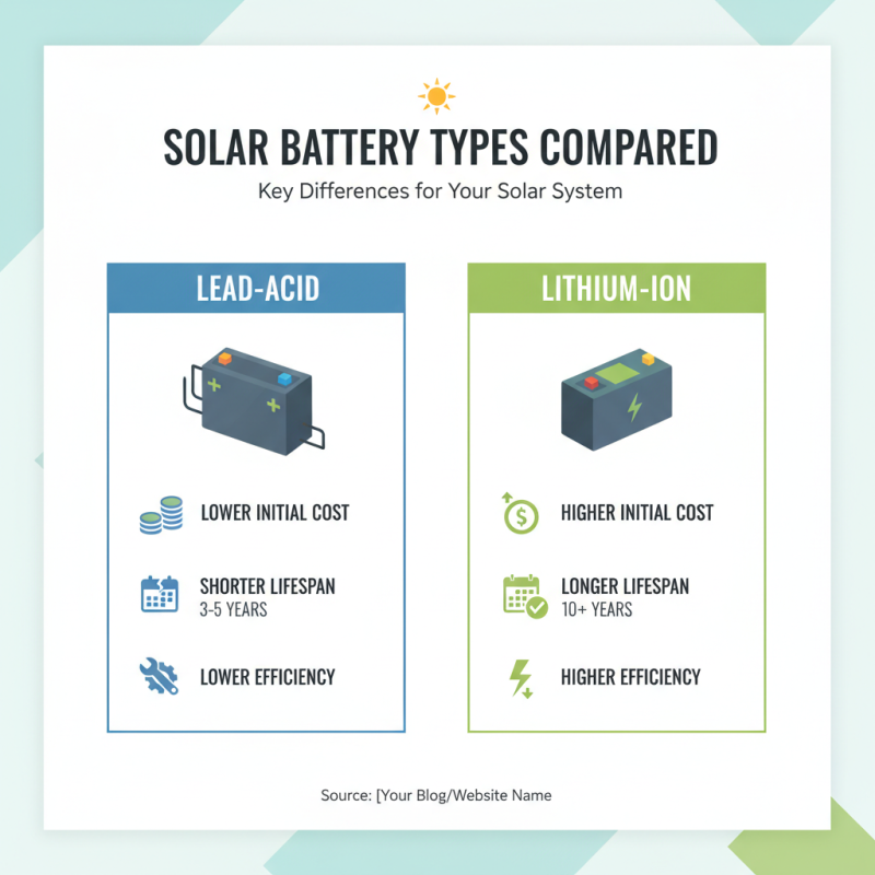 How to Choose the Right Solar Battery for Your Energy Needs?