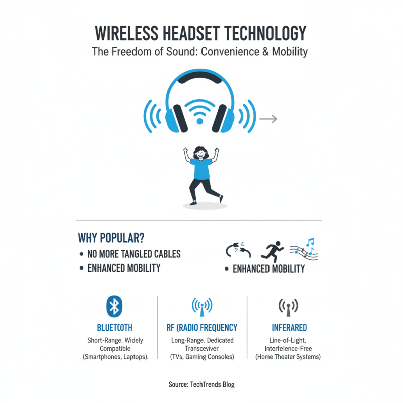 What is a wireless headset and how does it work?