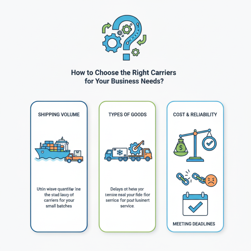 How to Choose the Right Freight Carriers for Your Business Needs?