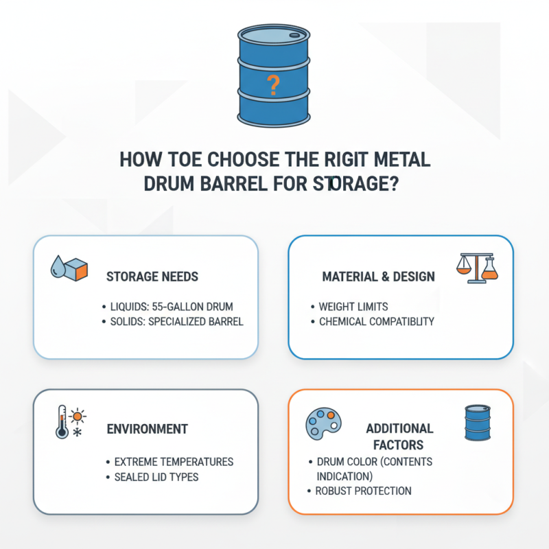 How to Choose the Right Metal Drum Barrel for Storage?
