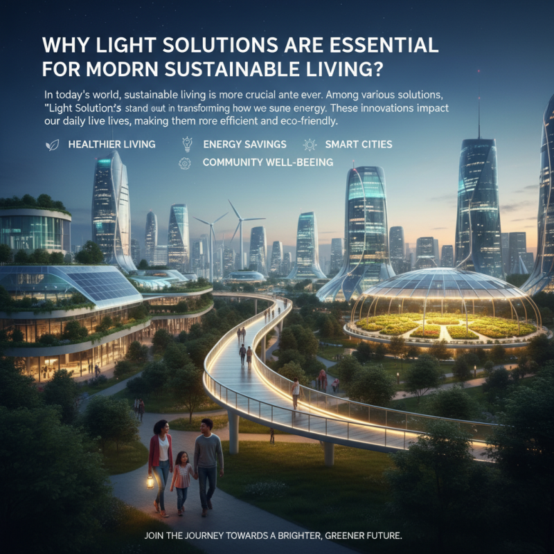 Why Light Solutions Are Essential for Modern Sustainable Living?