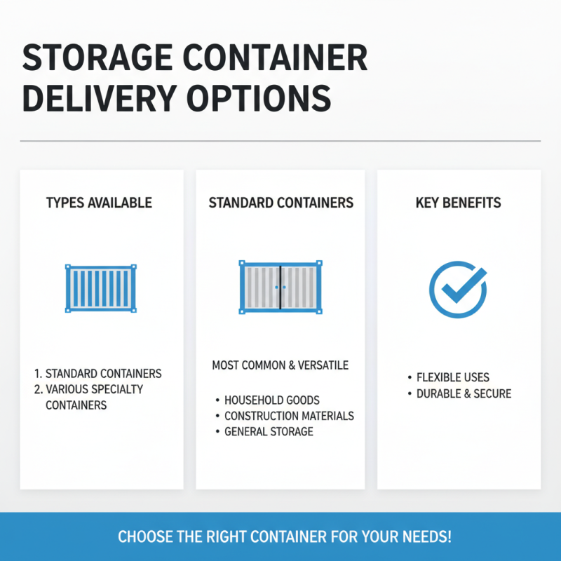 2026 Top Storage Container Delivery Options for Your Needs?