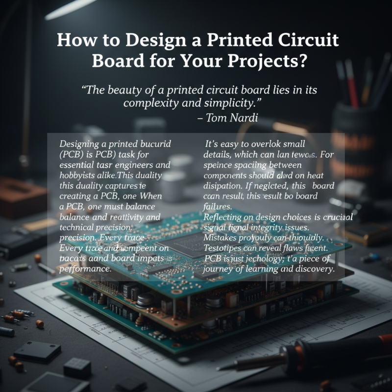 How to Design a Printed Circuit Board for Your Projects?