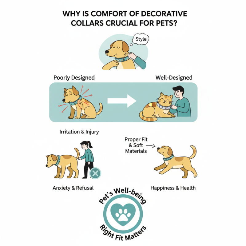 Why is Comfort of Decorative Collars Crucial for Pets?