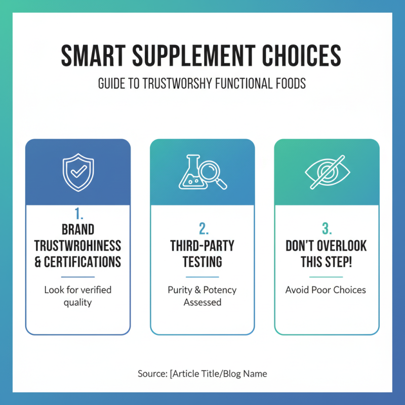 How to Choose the Right Functional Food Supplements for Your Health Needs?