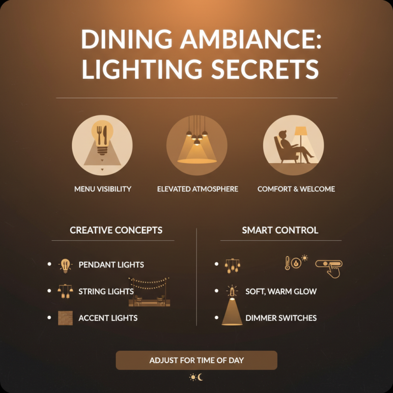 2026 Best Menu Lighting Ideas for Restaurants and Cafes?