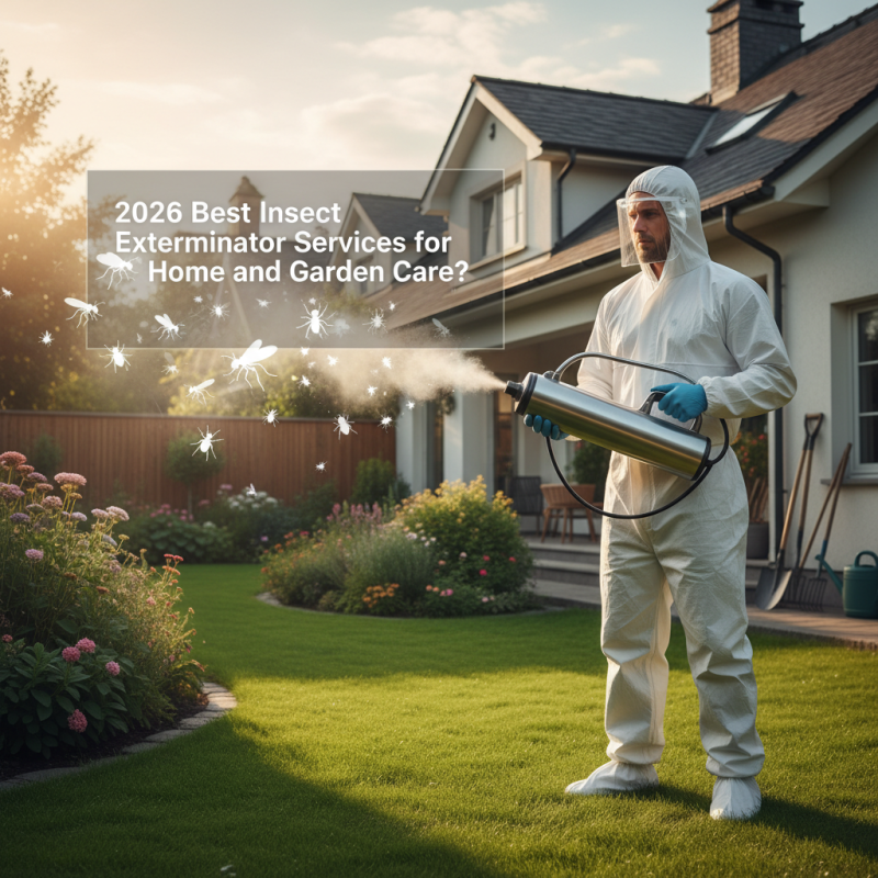 2026 Best Insect Exterminator Services for Home and Garden Care?