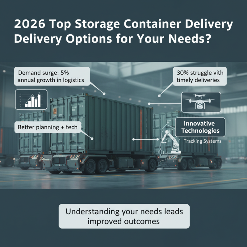 2026 Top Storage Container Delivery Options for Your Needs?