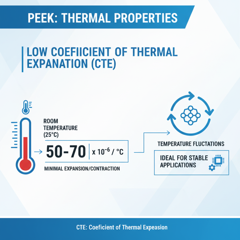 What is the Coefficient of Thermal Expansion for PEEK?