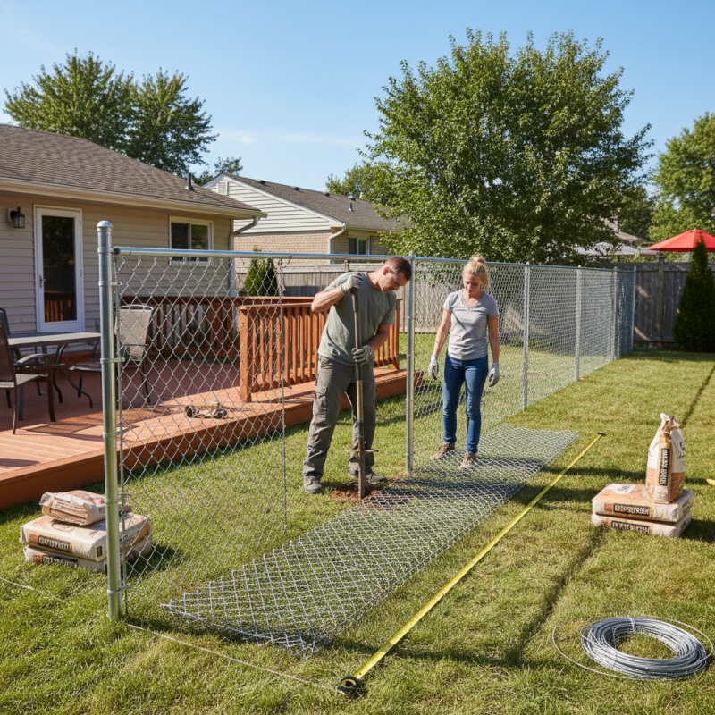 How to Install a Chain Link Fence in Your Backyard?