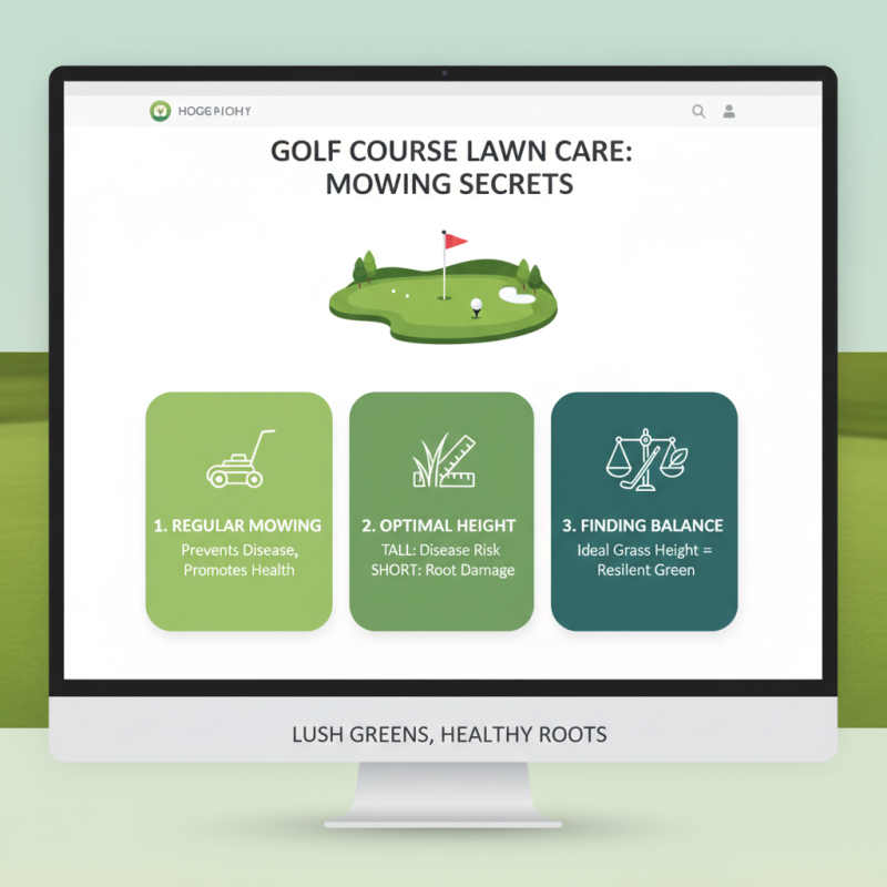 Why You Need a Golf Course Lawn Mower for Perfect Greens?