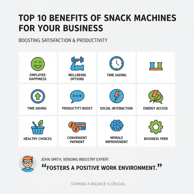 Top 10 Benefits of Snack Machines for Your Business