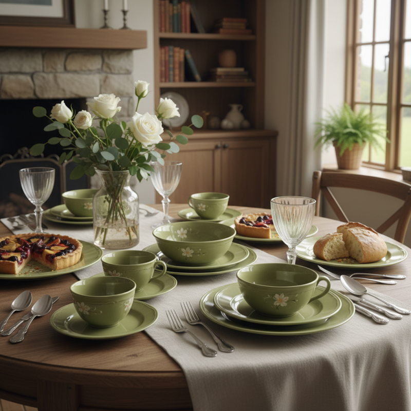 2026 Best Vintage Green Dinnerware Set Features and Tips?