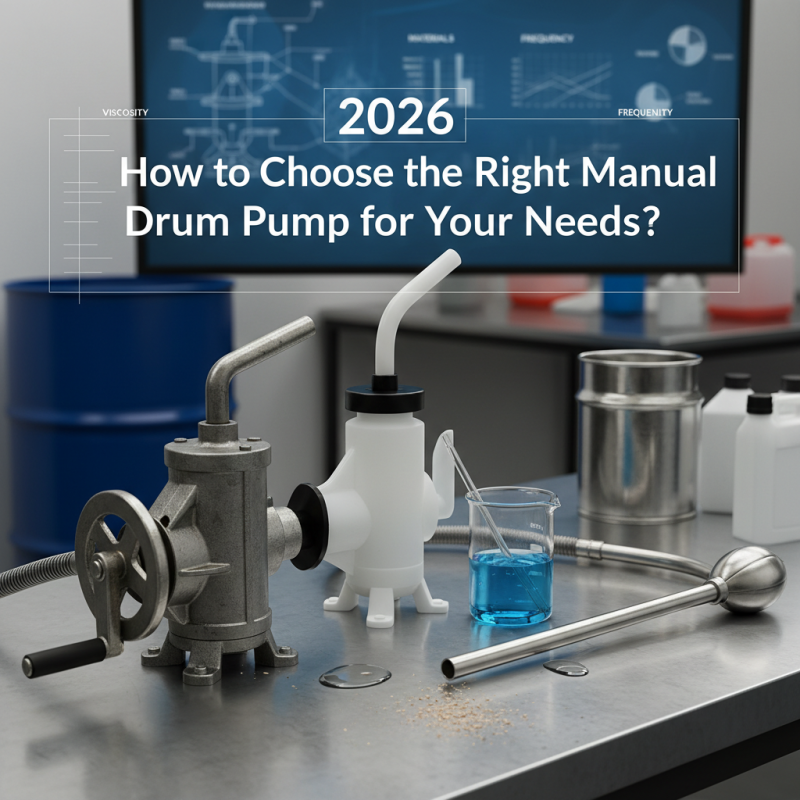 2026 How to Choose the Right Manual Drum Pump for Your Needs?