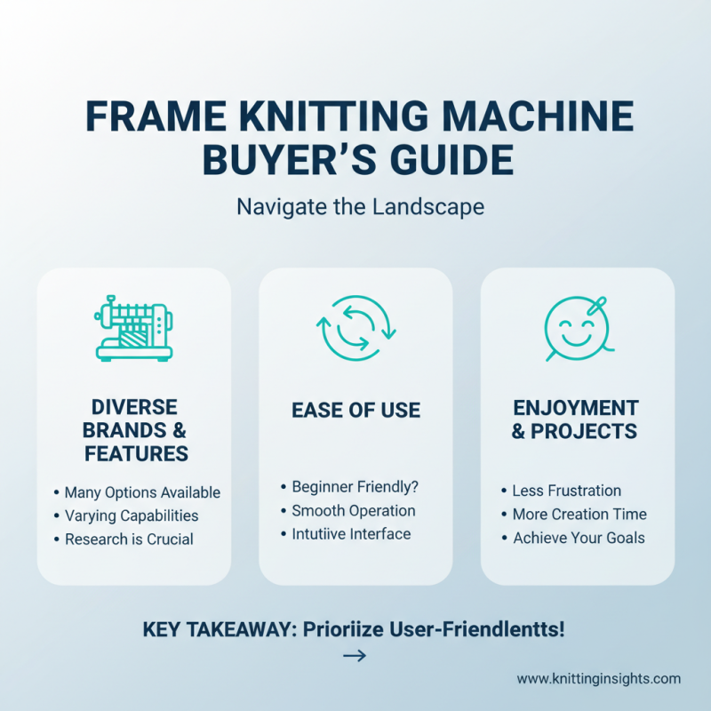 How to Choose the Best Frame Knitting Machine for Your Projects?