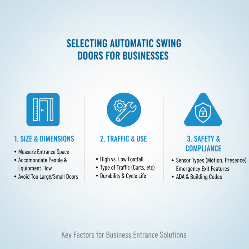 How to Choose Swing Automatic Doors for Your Business?
