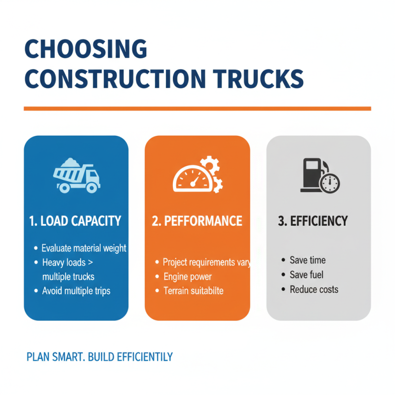How to Choose the Right Construction Trucks for Your Project?