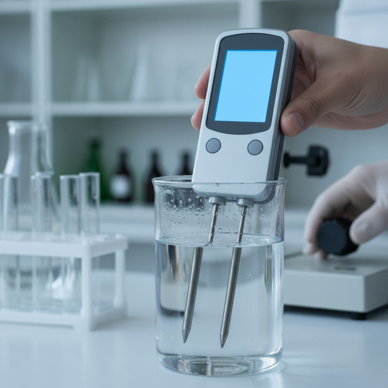 Why is a conductivity meter important in water testing?