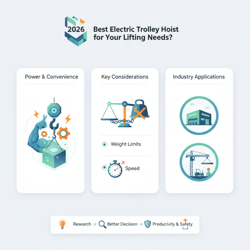 2026 Best Electric Trolley Hoist for Your Lifting Needs?