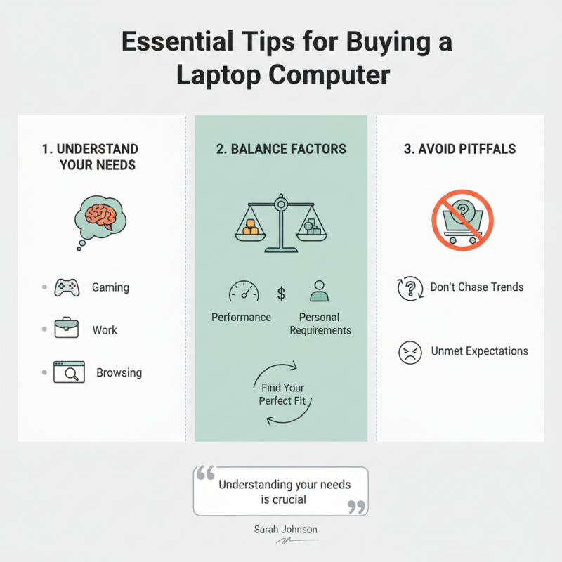 Essential Tips for Buying a Laptop Computer