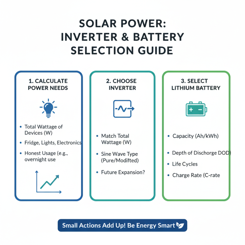 How to Choose an Inverter and Lithium Battery for Your Needs?