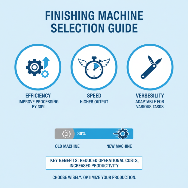 How to Choose the Right Finishing Machine for Your Business?