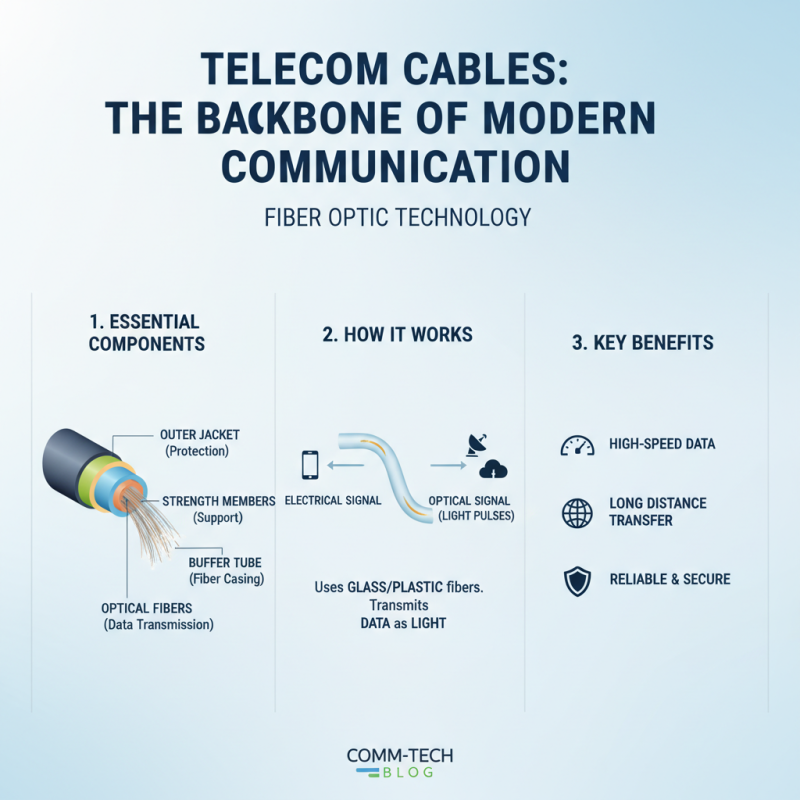What is a telecom cable and how does it work?