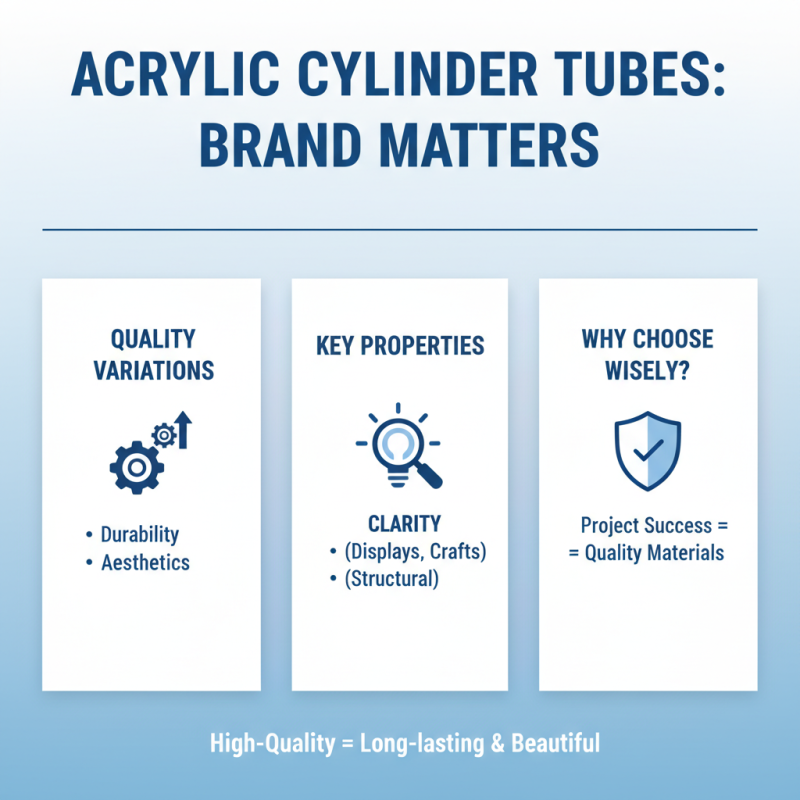 2026 Best Acrylic Cylinder Tube Options for Your Projects?