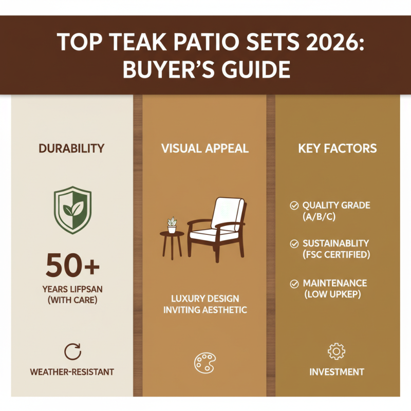 2026 Best Teak Outdoor Patio Set for Stylish and Durable Outdoor Living?