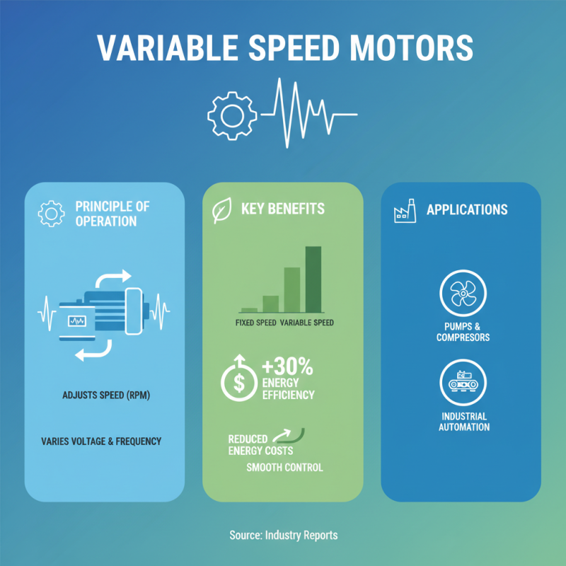 What is a variable speed motor and how does it work?