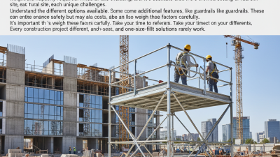 How to Choose the Right Crank Scaffold for Your Construction Project?