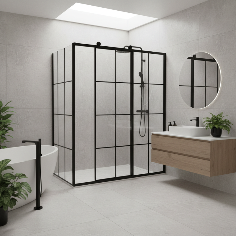 Top 10 Benefits of Matte Black Sliding Shower Doors for Modern Bathrooms