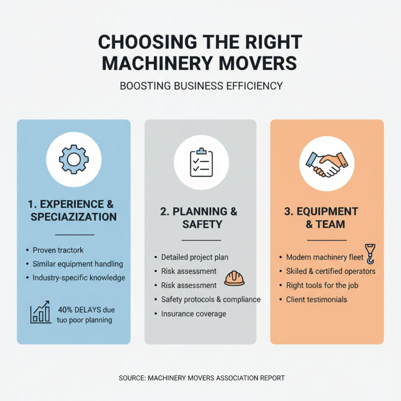 How to Choose the Right Machinery Movers for Your Business Needs?