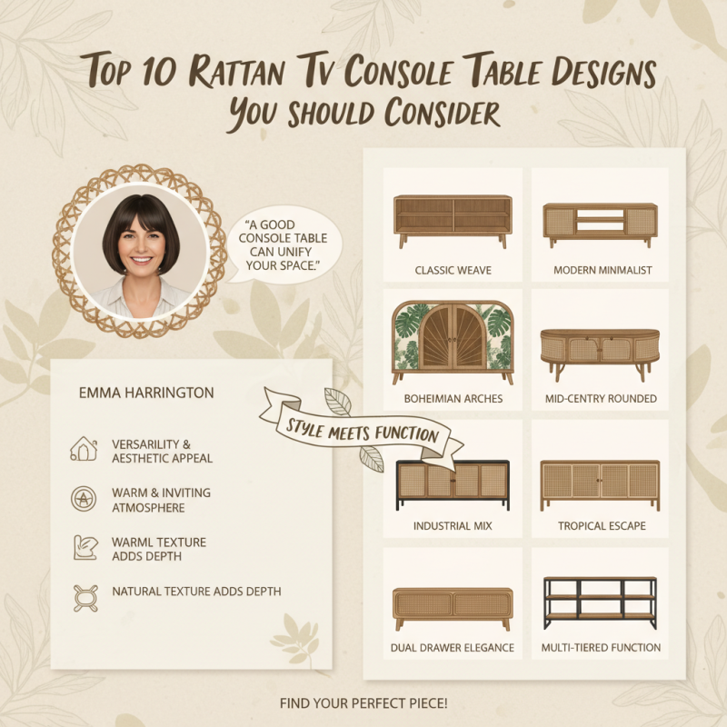 Top 10 Rattan Tv Console Table Designs You Should Consider?