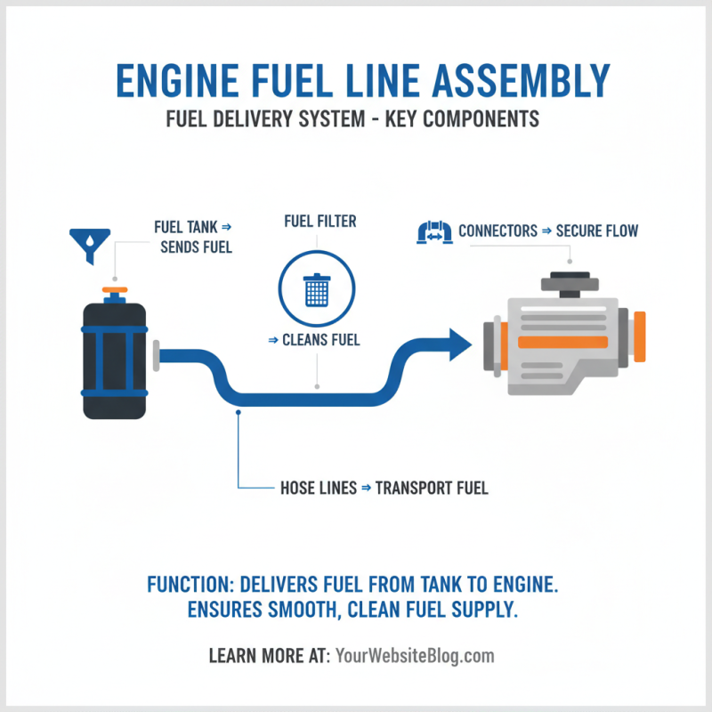 What is a fuel line assembly and how does it work?
