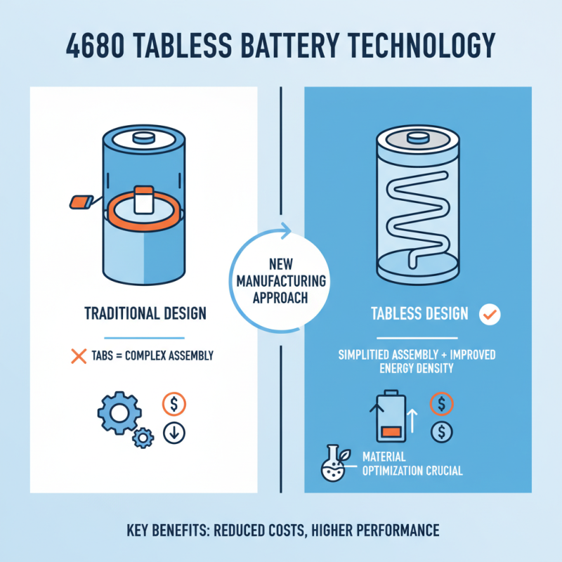 What is the 4680 Tabless Battery Lab Line Technology?