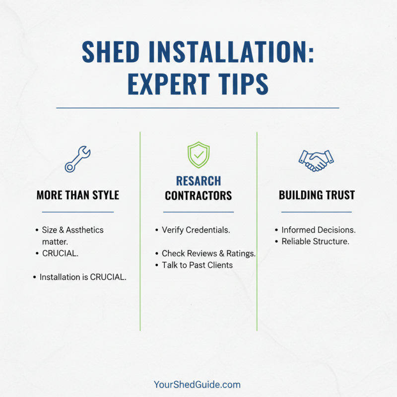Top Tips for Choosing a Shed With Installation Services?