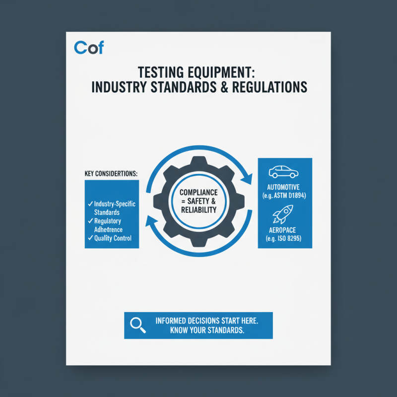 How to Choose the Right Cof Testing Equipment for Your Needs?