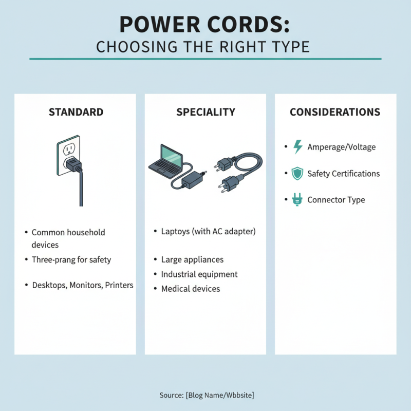 How to Choose the Right Power Cords for Your Devices?