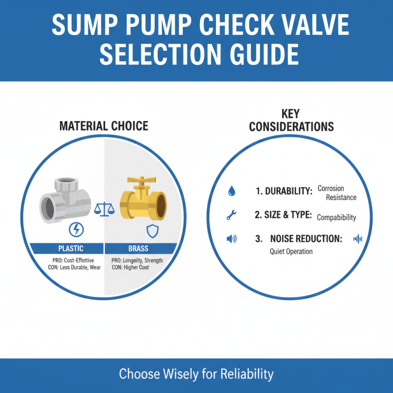 2026 How to Choose the Right Sump Pump Check Valve for Your Home?