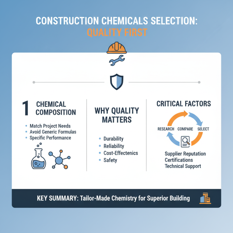 10 Essential Tips for Choosing the Right Construction Chemicals