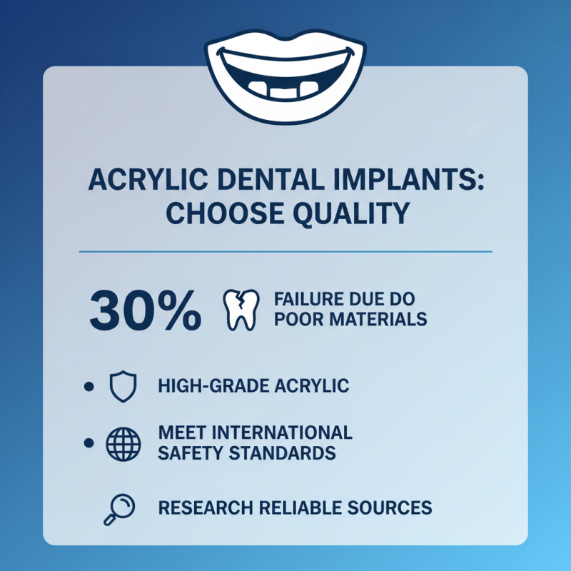 2026 How to Choose Acrylic Dental Implants for Your Smile Restoration?